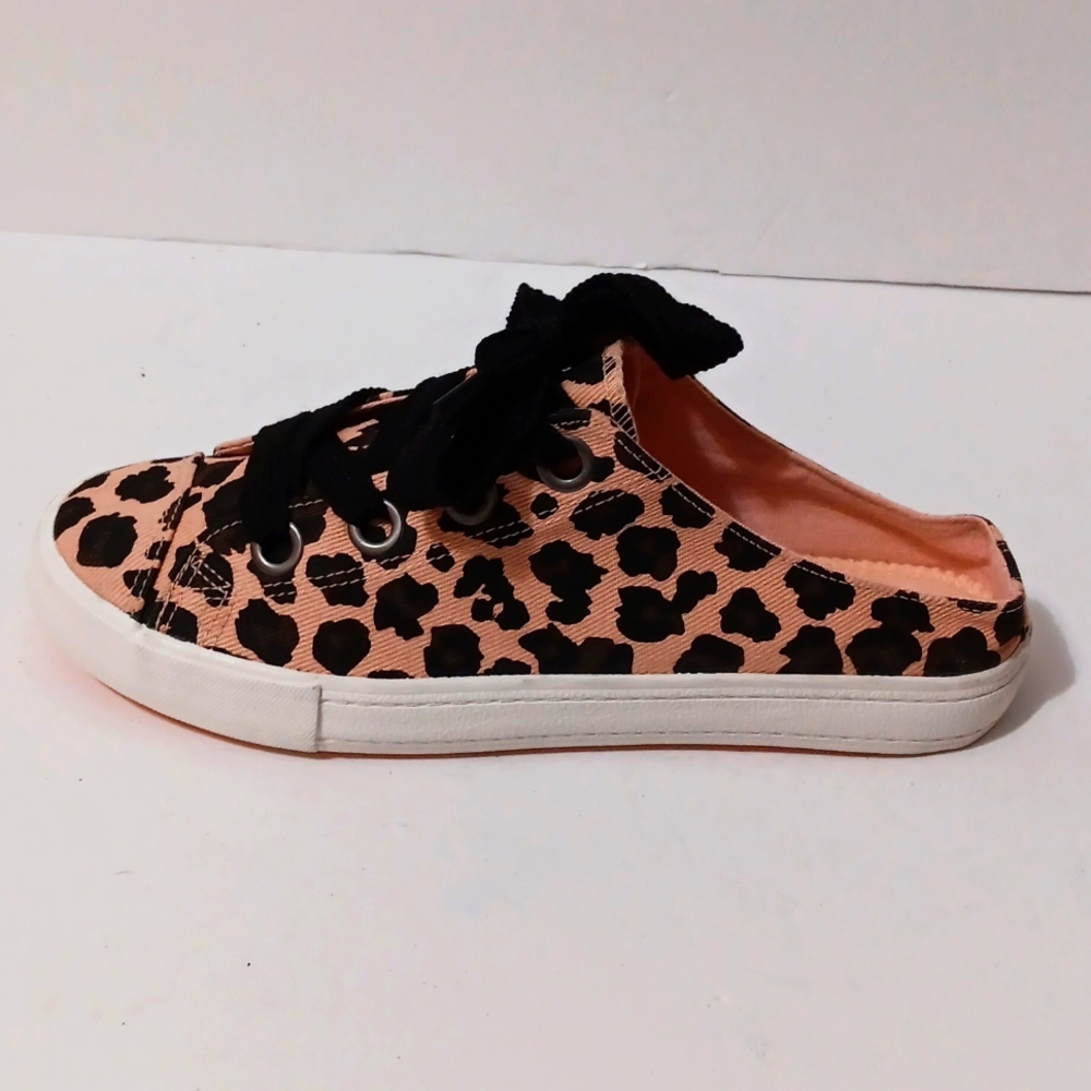 Rocket Dog ATHENA SAFARI Pink Leopard Spots Sneaker‎ Mule size 10